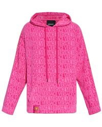 Versace - Hoodie mit Jacquard-Logo - Lyst