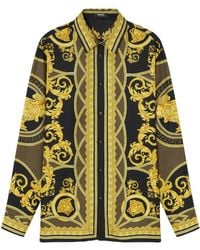 Versace - Barocco Silk Shirt - Lyst