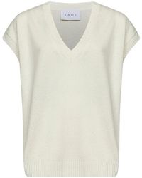 Kaos - Sequin-Embellished V-Neck Sweater - Lyst