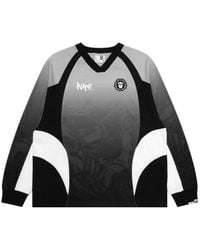 Aape By A Bathing Ape - Moonface-Print Long-Sleeve T-Shirt - Lyst