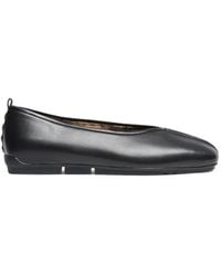 Ash - Breeze Fur-Lining Studded Leather Ballet Flats - Lyst