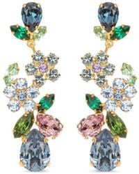 Jennifer Behr - Martella Floral-Crystal Earrings - Lyst