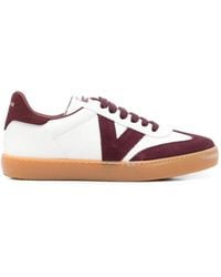 Victoria - Logo-Patch Panelled Sneakers - Lyst