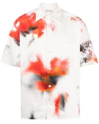 Alexander McQueen - Camisa con motivo abstracto - Lyst