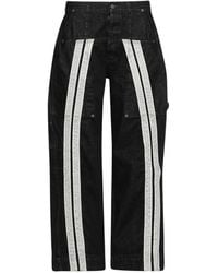 RIVINGTON roi Rebis - Stripe-Detail Jeans - Lyst