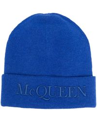 McQueen - Mütze Mit Logo-Stickerei - Lyst