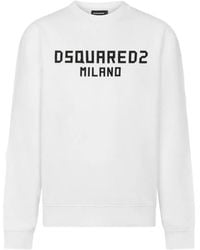 DSquared² - Milano Sweater Met Ronde Hals En Cool-Fit - Lyst