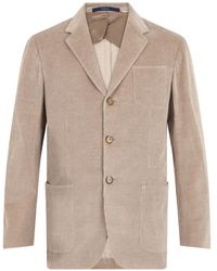 Fedeli - Ribbed Single-Breasted Jacket - Lyst
