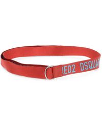 DSquared² - Logo-Jacquard Tape Belt - Lyst