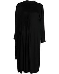 Yohji Yamamoto - Drapiertes Midikleid - Lyst