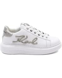 Karl Lagerfeld - Kapri Signia Rhinestone Sneakers - Lyst