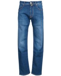 Jacob Cohen - Faded-Effect Straight-Leg Jeans - Lyst