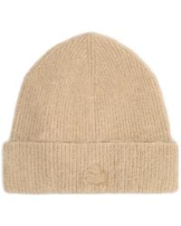 Isabel Marant - Logo-Patch Ribbed-Knit Beanie Hat - Lyst
