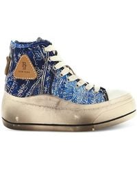 R13 - Kurt Bandana Platform Sneakers - Lyst