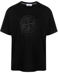 Stone Island - T-shirt Con Logo - Lyst