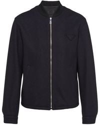 Prada - Bomberjack Met Logo - Lyst