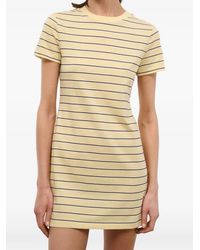STAUD - Wade Striped Mini Dress - Lyst