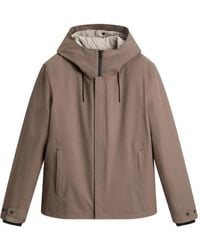 Woolrich - Hooded Quilted Jacket - Lyst