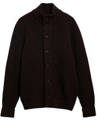 Barbour - Wool High-Neck Cardigan - Lyst