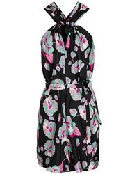 Isabel Marant - Twist-Front Floral-Print Mini Dress - Lyst