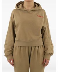Follovers - Kylie Logo-Embroidered Cropped Hoodie - Lyst