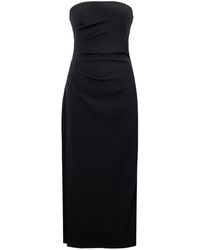 Proenza Schouler - Strapless Crepe Midi Dress - Lyst