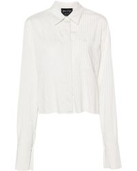 Andrea Ya'aqov - Camisa corta a rayas diplomáticas - Lyst