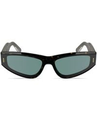 Calvin Klein - Tortoiseshell-Effect Cat-Eye Frame Sunglasses - Lyst