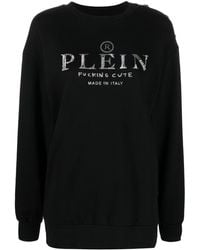 Philipp Plein - Logo-print Crew-neck Sweatshirt - Lyst