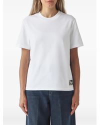 Barbour - Tartan-Panel Logo-Patch T-Shirt - Lyst