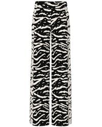 Marc Cain - Zebra-Pattern Trousers - Lyst