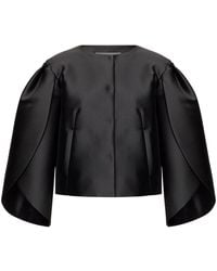 Alberta Ferretti - Petal-Sleeve Mikado Jacket - Lyst