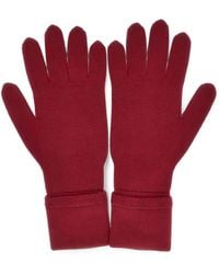 Emporio Armani - Logo-Embroidered Wool Gloves - Lyst