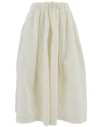 Comme des Garçons - Cotton Wide-Leg Trousers - Lyst