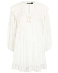 RIXO London - Inez Embroidered Cotton Mini Dress - Lyst