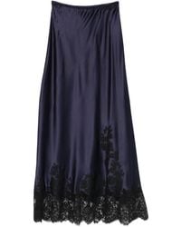 Carine Gilson - Lace-Detail Silk Skirt Pyjama - Lyst