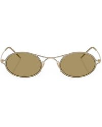 Giorgio Armani - Oval-Frame Sunglasses - Lyst