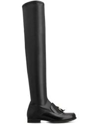 Tod's - Tassel-Detail Over-The-Knee Boots - Lyst