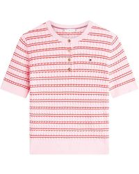 Tommy Hilfiger - Striped-Pattern T-Shirt - Lyst