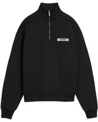 Jacquemus - Logo-Patch Quarter-Zip Sweater - Lyst