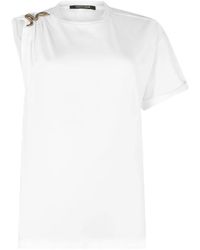 Roberto Cavalli - Asymmetric Snake Motif T-Shirt - Lyst