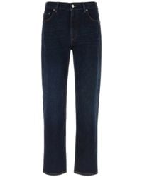 ZEGNA - Logo-Patch Straight-Leg Jeans - Lyst