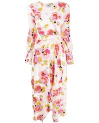 Essentiel Antwerp Wikkeljurk Met Bloemenprint - Roze