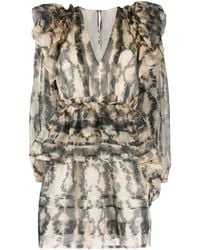 Ulla Johnson - Adelaide Abstract-Print Silk Minidress - Lyst