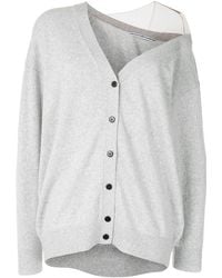 Alexander Wang Cardigan mit Sheer-Effekt - Grau