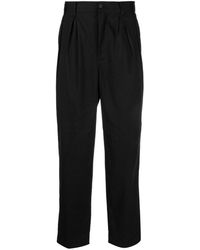 White Mountaineering - Pintuck-detail Tapered-leg Trousers - Lyst