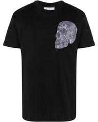 Philipp Plein - Skull-Print Cotton T-Shirt - Lyst