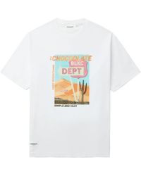 Chocoolate - Katoenen T-shirt Met Grafische Print - Lyst