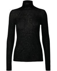 SELECTED - Langarmshirt Mit Rollkragen - Lyst