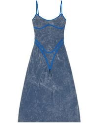DIESEL - Vestido midi D-Wow - Lyst